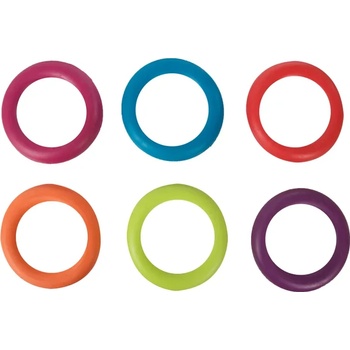 Flamingo rubber ring - Кучешка играчка - гумен кръг за дърпане и дъвчене, 15 см, / различни цветове