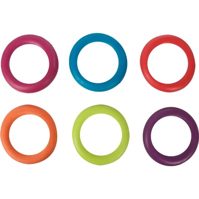 Flamingo rubber ring - Кучешка играчка - гумен кръг за дърпане и дъвчене, 15 см, / различни цветове