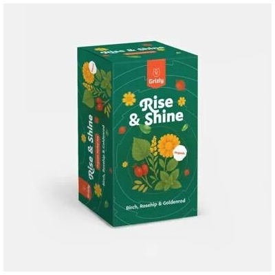 GRIZLY Rise & Shine BIO bylinný čaj 6 x 20 ks