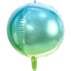 Party Deco Фолиев Балон Сфера в Синьо и Зелено, 35см (fb39-001)