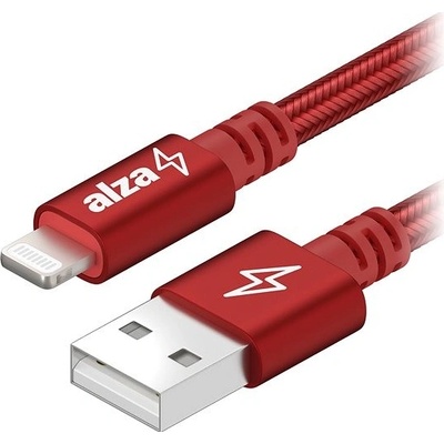 AlzaPower APW-CBMFI18901S AluCore USB-A to Lightning MFi (C189), 1m, stříbrný