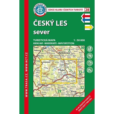 Trasa - KČT Laminovaná turistická mapa - Český les - sever, 7. vydání, 2021