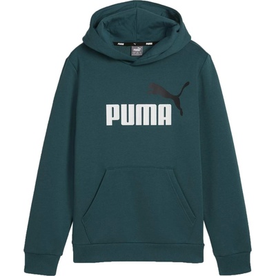 Puma ESS + 2 COL Big Logo Hoodie FL B zelená