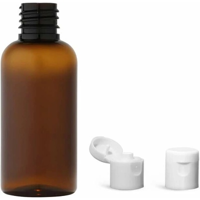 Via Plastová lahvička hněda s bílým dávkovacím víčkem 50 ml