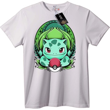 NOONEBRAND Тениска Bulbasaur Покебол - 7XL, White