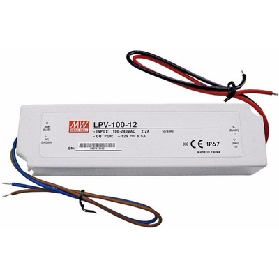 Napájecí zdroj Mean Well LPV-100-12 12V 8,5A 102W LED IP67