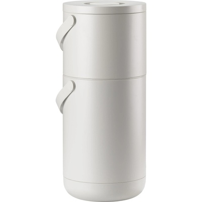 ZONE Кошче за хранителни отпадъци CIRCULAR, 22 + 12 л, светлосив, пластмаса, зона Дания (ZO26522)