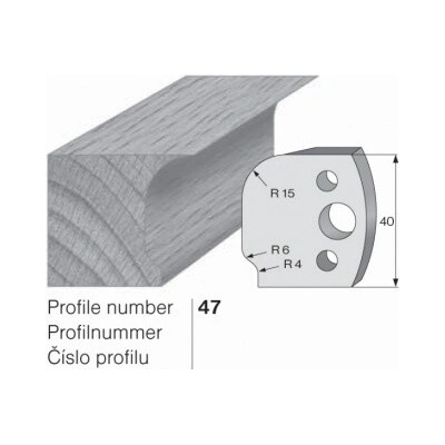 IGM profil 047 - pár omezovačů 40x4mm SP