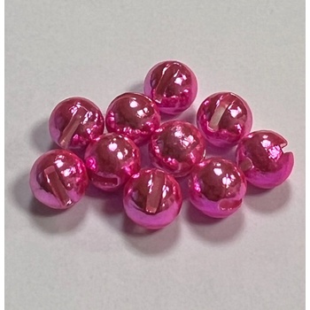 Hends Tungstenové Hlavičky Tungsten Beads Anodizing Fluo Pink Slotted 3,3mm