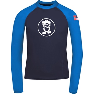 Trollkids Детска плажна тениска от ликра Trollkids Kid's Kvalvika Shirt Sport shirt - Navy / Medium Blue - размер 98 (EU) (704-1802-0312)
