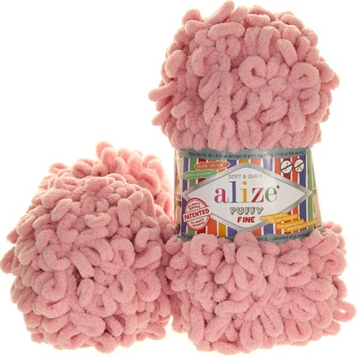 Alize Puffy Fine pudrově růžová 161