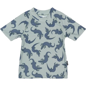 Mikk-Line Детска плажна тениска от ликра Mikk-Line Kid's Swim Shirt UV AOP 1029 Lycra - Croco AOP - размер 146/152 (EU) (750-2751-0217)