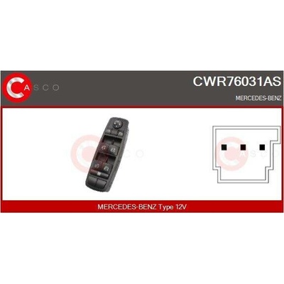 PRZELACZNIK PODNOSNIKA SZYBY PL 12PIN