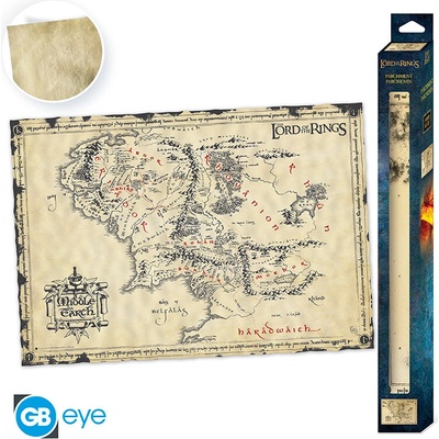 LORD OF THE RINGS - Parchment poster - Middle Earth
