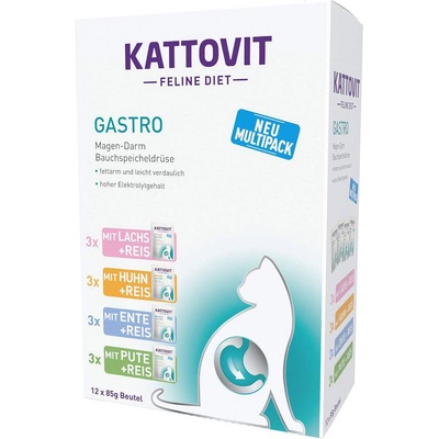 KATTOVIT Feline Diet Gastro Box 12 x 85g