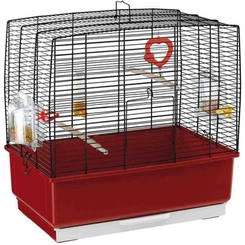 Ferplast Cage Rekord 3 Black - Оборудвана клетка за малки птици, 49 x 30 x h 48, 5 см. черна