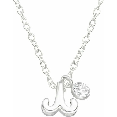 Bijutanki Сребърно Колие - Зодия Овен с Камък