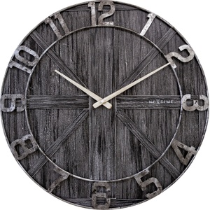 NeXtime Стенен часовник York черен (3276ZW)