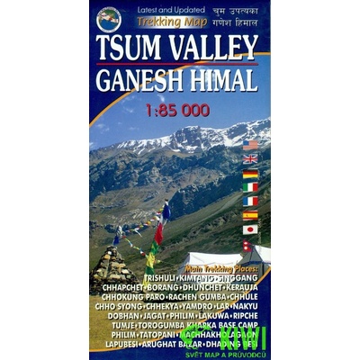 mapa Ganesh Himal Tsum Valley 1:85 t.