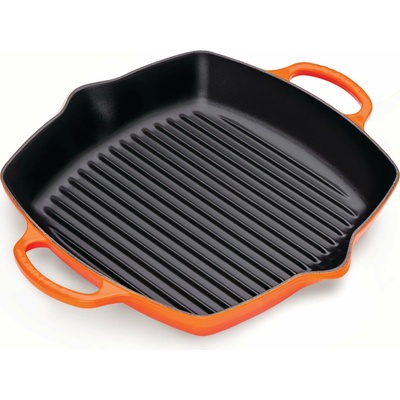 Le Creuset 20200300900422 Grilovacia panvica Signature štvorcová 30 cm ohnivo oranžová