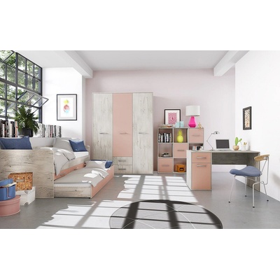 ИРИМ Модулна композиция Сити 5036 дъб пиемона / розова праскова