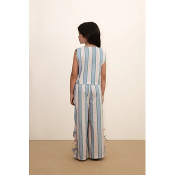 Tinycottons Детска памучна риза Tinycottons RETRO STRIPES BOWS VEST (SS26.278)