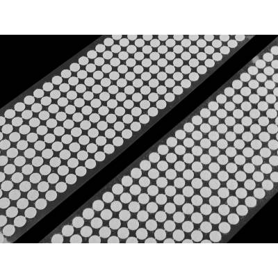 Suchý zip samolepicí kolečka komplet Ø10; 15 mm v rolích Varianta: 1 (Ø10 mm) bílá, Balení: 1 m