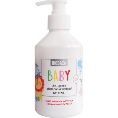 Biobaza Baby Бебешки шампоан и душ гел 2 в 1, 300 ml