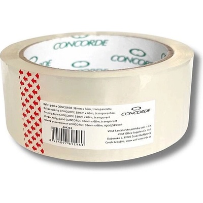 CONCORDE Baliaca páska transparentná 38 mm × 66 m