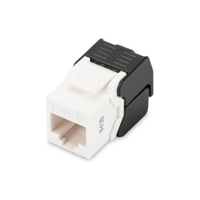 Digitus CAT 6 Keystone Jack, nestíněný RJ45 na LSA, připojení bez nářadí, vč. kabelová svorka DN-93603