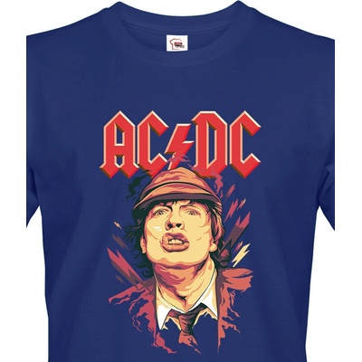 Bezvatriko.cz pánské tričko AC/DC Canvas pánské tričko s krátkým rukávem 1878 modrá