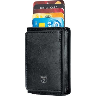 BULLCAPTAIN kožená hliníková dokladovka RFID Černá – Zboží Živě