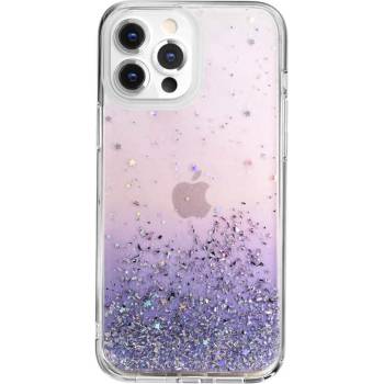 SwitchEasy Starfield Case - дизайнерски хибриден удароустойчив кейс за iPhone 13 Pro Max (лилав)