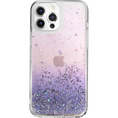 SwitchEasy Starfield Case - дизайнерски хибриден удароустойчив кейс за iPhone 13 Pro Max (лилав)