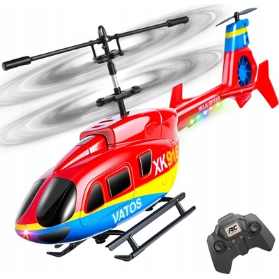 DÁLKOVĚ OVLÁDANÝ HELIKOPTÉRA LETADLO S OVLADAČEM LED 3.5 KANÁLOVÁ 2.4G