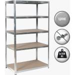 Carmen Метален стелаж Carmen CR-1014 - 180х90х40 см, до 100 кг на рафт - цинк - BestPC