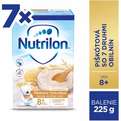 Nutrilon Pronutra mliečna piškótová so 7 druhmi obilnín 7 x 225 g