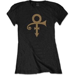 Prince Symbol Тениска с къс ръкав Black XL Дамски (PRINTS03LB04)