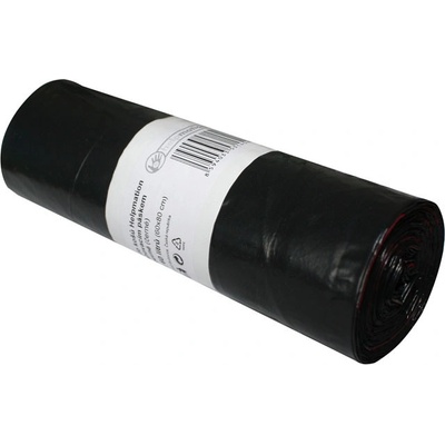 Helpmation odpadkové LDPE sáčky 60 l zatahovací černé 10ks na roli 25µm