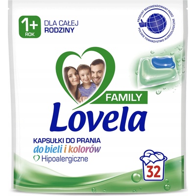 Lovela Hypoalergénne kapsuly na pranie bielej a farebnej bielizne 32 PD