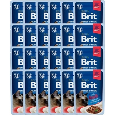 Brit Premium by Nature Sterilised Fillets in Gravy Lamb 24 x 85 g