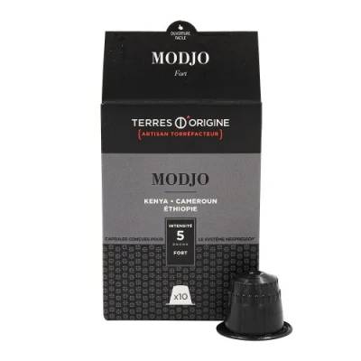 RISTRETTO KÁVA MODJO KRABIČKA 10 KAPSLÍ -10 CAPSULES ALU MODJO RISTRETTO 55g