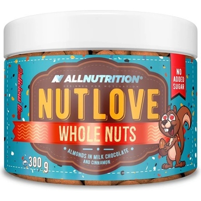 ALLNUTRITION NUTLOVE WHOLENUTS ALMONDS IN MILK CHOCOLATE AND CINNAMON 300 g