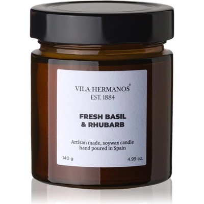 Vila Hermanos Apothecary Fresh Basil & Rhubarb ароматна свещ 150 гр