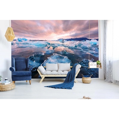 Dimex MA-5-3085 Samolepicí vliesová fototapeta na zeď Ledovcová laguna rozměry 375 x 250 cm