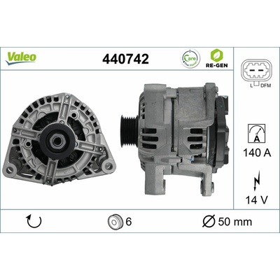 Alternátor VALEO RE-GEN REMANUFACTURED 440742