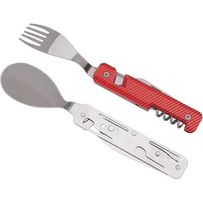 AKINOD Комплект за хранене Akinod Multifunction Cutlery 13H25, Red Aluminium (A02MA0005)
