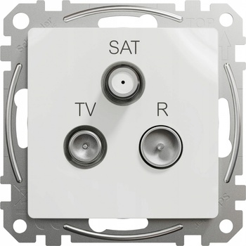 Schneider Electric TV zásuvka koncová Sedna, TV-R-SAT, biela