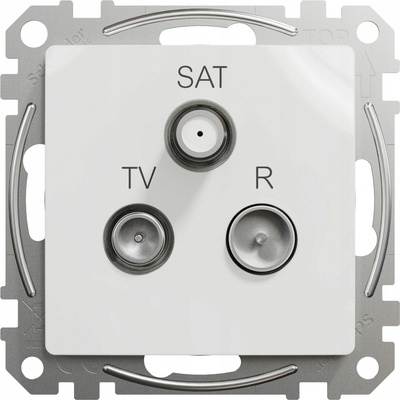 Schneider Electric TV zásuvka koncová Sedna, TV-R-SAT, biela