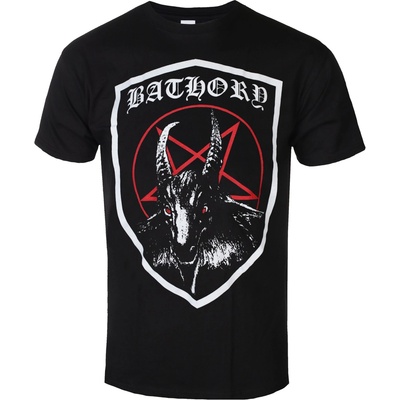 Plastic head Мъжка тениска bathory - shield - black - plastic head - ph12644